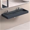 doporro Lavabo da Appoggio o Sospeso Rettangolare 120 cm per Bagno