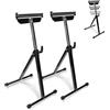 SWANEW 2 cavalletti pieghevoli, 68-108 cm, altezza regolabile, portata 90 kg, supporto per rotelle, regolazione continua