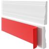 Quest Battiscopa Retrò PVC 32 mm Autoadesivo - Bianco, 5 m