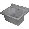 Inbagno Pilozzo salvaspazio sospeso 42x34 cm in plastica grigia, fissaggi inclusi e kit di scarico con sifone e piletta