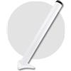 SGSKEIEY 1 Pezzi Piedini per Mobili Mobili Gambe Resistenti per tavolo mobili, Acciaio inossidabile, Altezza regolabile 0-30mm Vieni con viti in acciaio inossidabile (100cm,White)
