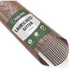HaGa® Protezione per grondaia, lunghezza 2 m, griglia cattura foglie per grondaie da 100 mm - 125 mm, di colore marrone - resistente ai raggi UV - materiale durevole - facile da applicare