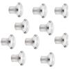 SOTECH 10 pezzi Pomelli per mobili DERRY Ø 20 mm altezza 16 mm Acciaio inossidabile spazzolato Pomello per cucina maniglia in acciaio inox