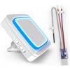 Graviers Design Graviers Trasmissione del segnale radio | Convertitore wireless per impianti di campanelli | Trasmettitore wireless da incasso | Ricevitore per presa da 4-24V AC/DC per campanello | Campanello