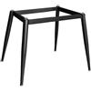 SANJIAOJIA Robusto Gambe per Tavolo in Ferro,Gambe Tavolo in Metallo con Ventose + Vite,Telaio Tavoli Struttura Base Protezione Piedini Tavolo per Industriale Scrivania,Pranzo Tavoli (70cm x 40cm x 72cm,Black)