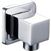 TopHomer Raccordo a gomito per doccetta a parete, colore argento, connettore per tubo doccia portatile G1/2 pollici, raccordo quadrato per casa, hotel, bagno