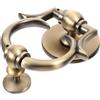 HORIALENCE Oro Batacchio Porta Elegante Stile Europeo in Lega di Zinco | Antiruggine, Presa Comoda e Montaggio Semplice, Accessori Inclusi, Finitura Classica Moderna