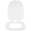 Ipetboom Sedile Wc Imbottito in Schiuma Spesso a Forma di U, Copriwater Bianco per Vecchi Sanitari, Cuscino Morbido Ergonomico per Bagno e Assistenza Anziani