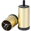 LQSSA Piedini per Mobili in Metallo, Gambe per Divani Sostituibili, Gambe Di Supporto Resistenti, M8 Regolabile in Altezza/Gold/6Cm/2.4In
