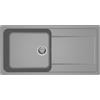 Generico Elleci Lavello Incasso Life 480 1 Vasca con gocciolatoio 100×50 Grigio Cemento Granitek LG248048