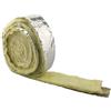 SPORTARC Isolamento per tubi in fibra di vetro, 10 m, in foglio di alluminio, rotolo di lana di vetro, isolamento termico, assorbimento acustico, in cotone, per avvolgere tubi