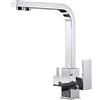 XJTNLB rubinetto 3 vie cucina ottone Cromatura, rubinetto cucina due vie, depuratore acqua rubinetto osmosi caldo e freddo, rubinetti per lavelli, miscelatore cucina, rubinetto cucina