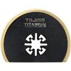 Tajima Accessorio per sega (lama per utensile multiuso, lunga durata, dentatura fine per legno, plastica, metallo 80 mm semicircolare), MHS80
