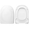 HYDRO HOME Copriwater Flaminia Spin Come Originale, Tavoletta Wc In Plastica Termoindurente Avvolgente, Cerniere Regolabili Soft Close, Tavoletta wc MADE IN ITALY
