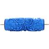 BORDSTRACT Rullo di vernice con motivo in gomma da 5 pollici, texture artistica decorativa riutilizzabile per pareti Nascondi imperfezioni Uso versatile su mobili su tessuto Strumento fai da (ZZ0077 Fiore)