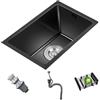PEBFHSQW Lavello Da Cucina A Incasso In Acciaio Inox Con Sifone Di Scarico - Salvaspazio Per Piccoli Appartamenti Bar Camper Installazione Sopra/sotto Il Piano Lavoro Vasca Piscina(60x35cm)