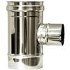MBM Raccordo T 90 ridotto DN 80 canna fumaria DN 130 tubo acciaio inox 316