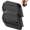 Generico Magnetic Retractable Box Cutter - Safety Lock Utility Knife With Built-In Magnet for Easy Storage & Quick Access, Box Cutter Magnet, Cardboard Opener with Right Angle Groove (BLACK)