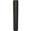 ALLINOX Tubo Camino In Acciaio Nero 2 mm Da Interno Modulo Canna Fumaria Per Stufa a Legna (DN 150 x 500 mm)