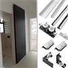 NIKSHI Kit di porte scorrevoli - hardware per porte scorrevoli nascoste con chiusura morbida, kit di porte scorrevoli invisibili senza binari per porte in legno singole,1.2m/3.9ft