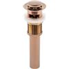 FQYEP Piletta Lavabo Bagno con Troppopieno Oro Rosa Piletta Click Clack Universale Rimbalzo Acqua per Lavabo,oro Rosa