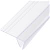 TAOQILE Guarnizione Doccia Sottoporta con Adattamento Perfetto per Porte in Vetro da 6mm,8mm,10mm,12mm, Guarnizione Doccia Verticale,Guarnizioni Box Doccia per Tutti i Tipi di Doccia (F,10mm,200cm)
