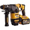 DeWalt Martello SDS+ da 54 V senza QCC con 2 batterie da 3 Ah e caricabatterie in una scatola di kit, giallo/nero, DCH333X2-GB, garanzia 3 anni
