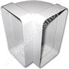 La Ventilazione Curva 220x90 Per Aerazione Canalizzata Cappa Cucina Di Tipo Verticale per Tubo Rettangolare in Pvc Colore Bianco