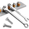 UIDMEN Chiave inglese personalizzata con testo inciso, chiavi in acciaio personalizzate, miglior regalo per papà, regali per artigiani, chiave combinata a cricchetto, strumenti per garage per la casa