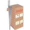 TRIBECCO® - Supporto universale per pali, ad inserzione, L, supporto per palo zincato a caldo, boccola per palo, in acciaio, color argento, 70 x 700