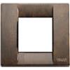VIMAR - PLACCA IDEA 1-2 MODULI METALLO RADICA NOCE 17092.41