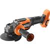 AEG BEWS18-125BLPX2-0 Smerigliatrice Angolare 125mm Brushless 18V, Prestazioni di Taglio Fino a 9.000 g/min, Carter Regolabile Senza Chiave, con Tripla Protezione