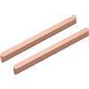 AGINOS Maniglie per Armadio in Oro Rosa Maniglia per Porte per Mobili da 2 Pezzi Maniglioni per Cassetti in Metallo Maniglie per Cucina a Forma di T, Alluminio Massiccio (Length 600mm)