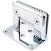 Di Vapor (R) - Cerniera a 90° per porta a vetro per doccia a muro, cromata, Si