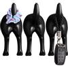 Generic Ganci chiave della coda di cane da parete - 3 ganci adesivi | portaguinzaglio da compagnia senza tagli, simpatici ganci decorativi per chiavi, asciugamani e accessori in l