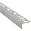 Dalsys cuneo di pendenza doccia 98 cm sinistra argento - profilo pendenza 12,5 mm in acciaio inox, profilo per piastrelle inox, listello a cuneo per doccia a filo pavimento