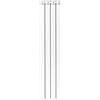 Fondital 82IAM01404 Radiatore in alluminio estruso Garda DUAL 80, 1400 mm, 4 elementi, bianco