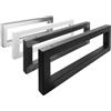 Natural Goods Berlin 2x Staffe per Mensole RETTANGOLO | Montaggio a Parete Semplice | Supporto per Mensola in Acciaio Inox | Supporti per Lavabo e Mensola da Parete | Reggimensola 300 mm