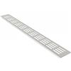 Gitter Griglia Di Aerazione Alluminio Ventilazione 60mm x 800mm in diversi colori - Anodizzato argento