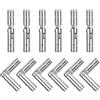 QUARKZMAN 12pz Cerniera Botte Invisibile Ottone, 30x5mm Cerniere Nascoste, Supporto Pieghevole Cerniere Cilindriche Botte Nascoste per Scatola Ricordi DIY, Cerniera Botte Porta Armadio