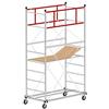 SCEDIL Trabattello altezza di lavoro 4,10 m in acciaio serie M4 LUX 150 made in italy I SCEDIL