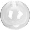 HAMPPLIES Paralume Lampada Vetro Trasparente a Globo Rotondo 120mm Presa G9 per Lampada da Tavolo e Lampadario Decorazione Luminosa per Interni