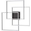 Ideal Lux Frame Pl Quadrato Nero Lampada da soffitto