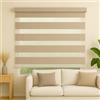 TENDE ARREDO TESSILE - Tenda a Rullo per Interni Predisposizione a Parete o Soffitto Made in Italy, con Catena a Comando Frizionata per Alzare-Abbassare (Night And Day, 220x300)