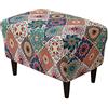 Meigeh Copripoltrona con Orecchie Stampate Copripoltrona a Orecchio Elasticizzata 1 Posto Copri Pouf rttangolare Copri Pouf poggiapiedi