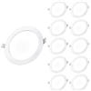 CLAR - Faretti LED da Incasso per Cartongesso, Faretto LED, Faretti Incasso Cartongesso 3000ºK, 20W (Pack 10)