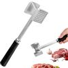 Aiseeok Batticarne Doppia Faccia, Martello per Carne in Lega di Alluminio con Impugnatura Antiscivolo, Utensile da Cucina Resistente per Bistecche Manzo Pollo Maiale Cotoletta