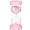 Qikaara Sandglass Timer 10 Minuti Clessidra per bambini, rosa, Clessidre Sand Clock Timer Orologio da Sabbia Gestione del tempo Assistente Timer da Cucina gioco Ufficio Decorazione domestica breve tempo