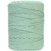 GOHOF Corda macramè da 4 mm x 300 m, in cotone di alta qualità, 4 fili intrecciati, morbida corda per macramè senza sostanze chimiche (menta)