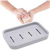DIAONIAN Portasapone Bagno a Doppio Strato Contenitore Per Sapone Asciutto Per Cucina e Doccia